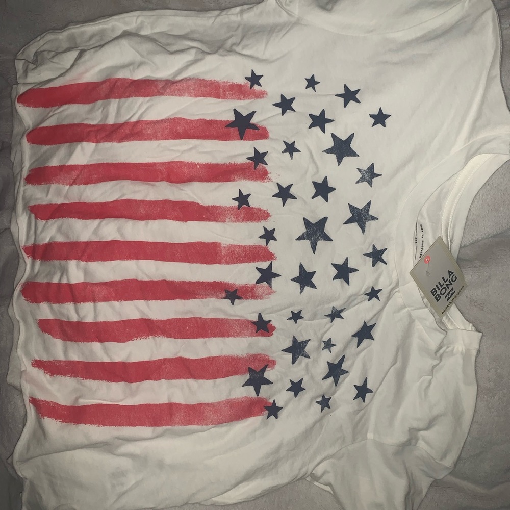 Brand new Billabong crop top, never before worn, tags still on.
